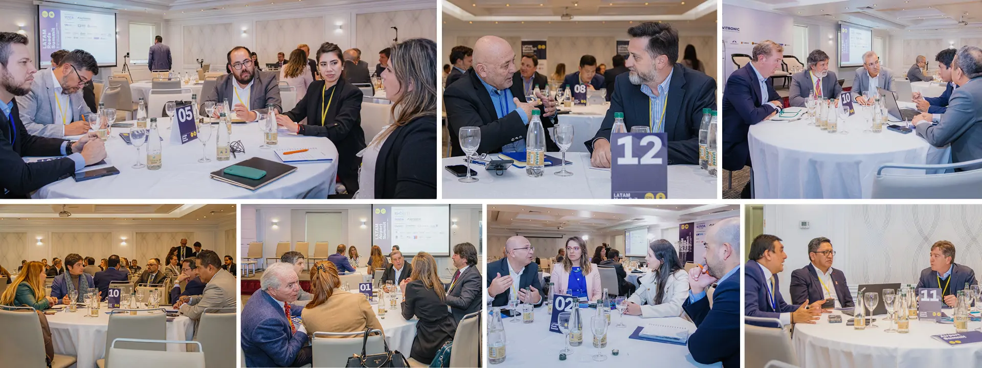 Meeting tables at RDN Global event where participants meet one 2 one.